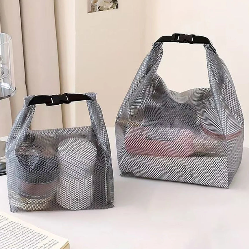 1PC/2PCS Travel Makeup Storage Bag - Large Capacity, Waterproof, Hand-Held, Suitable For Outdoor Swimming And Carrying.