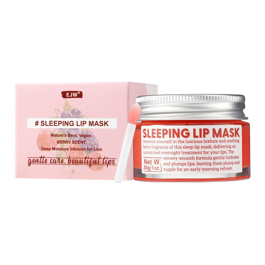 EJW Lip Sleeping Mask: Nourish,Hydrate, Vitamin E,Jojoba Oil, Lip Balm, Lip Skin Care, Improve Lip Color, Reduce Lip Lines.