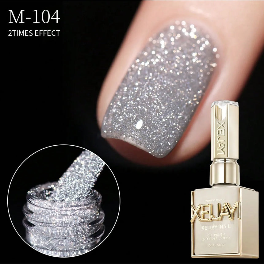 15ml Broken Diamond Halloween Christmas Nails Gel Nail Polish Adhesive Burst Flash Maillard Broken Diamond Adhesive