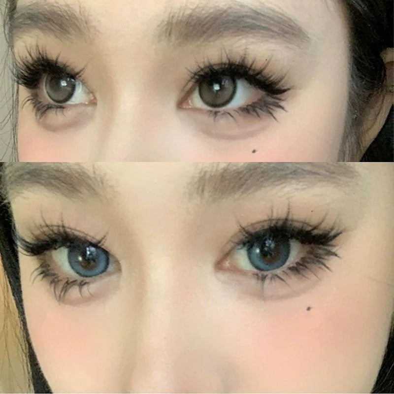 100 Clusters False Eyelashes Fluffy Cat Ear Effect Lashes Individual Cluster Segmented Natural Thick Long Enlarge Eyes