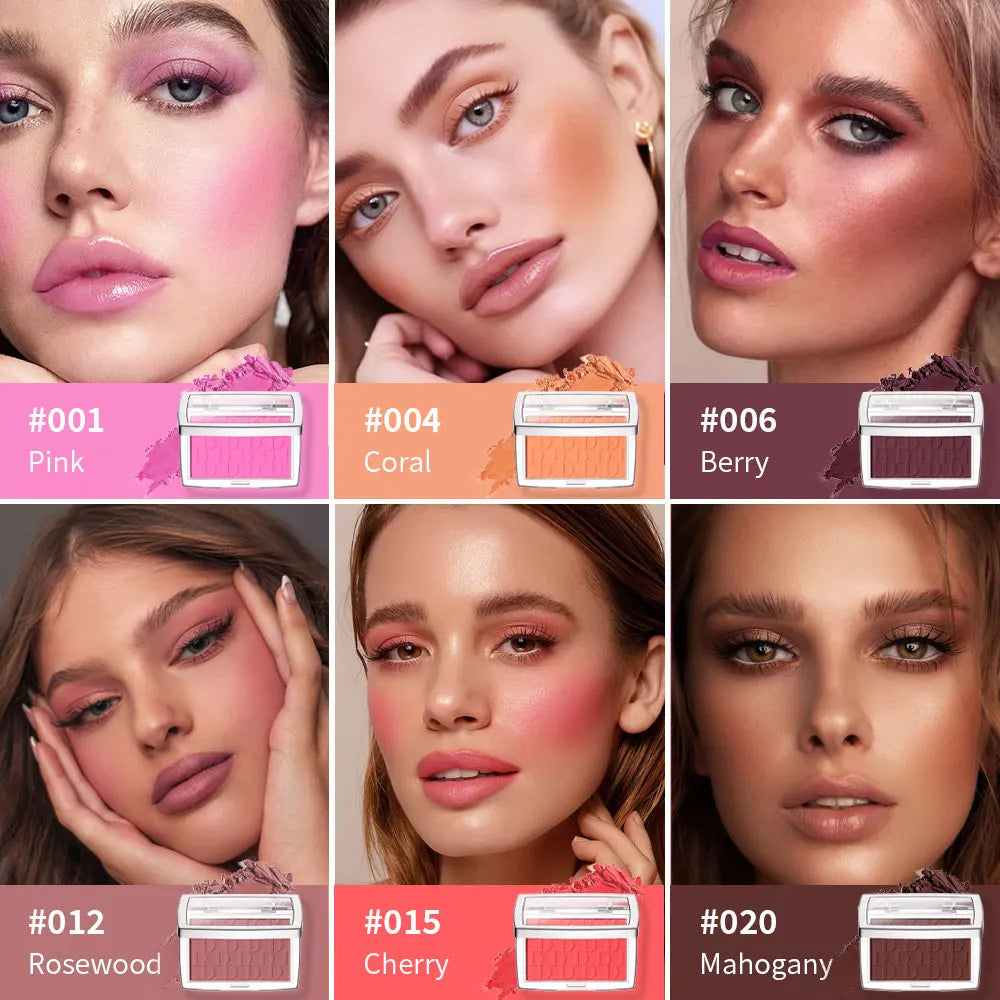 Single Color Blush Silky Texture High Color Rendering No Powder Feeling Low Saturation Long-lasting Natural Matte Blush Cream