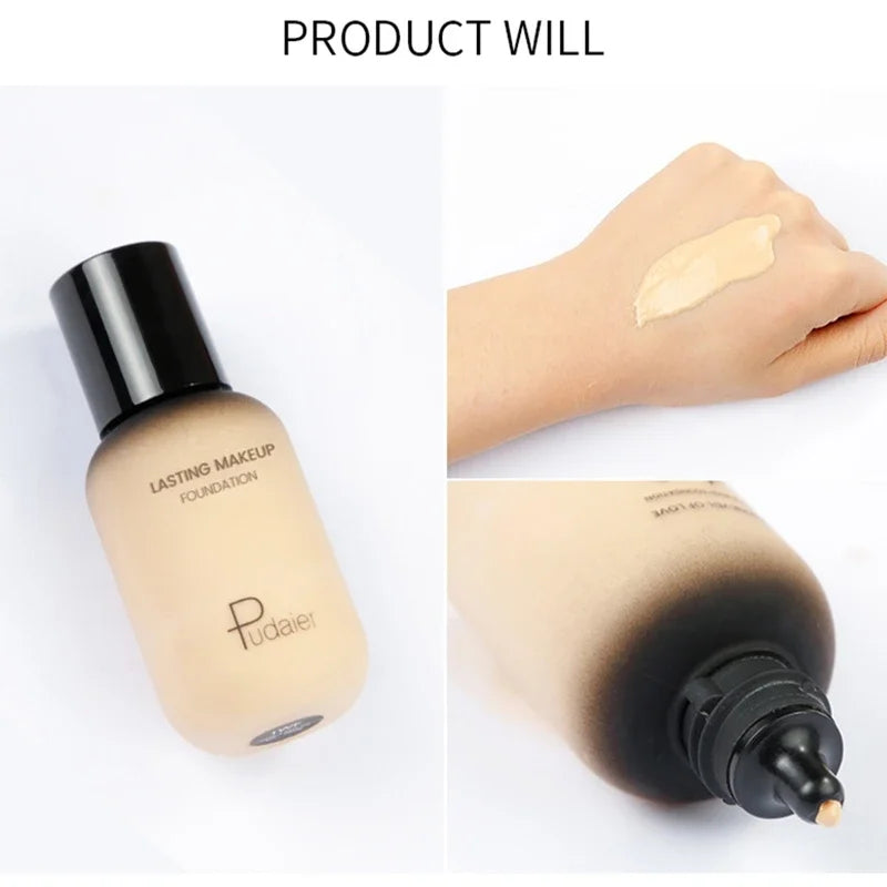 Face Foundation Makeup Base Cream Mineral Full Coverage No Cracking No Drying Waterproof Face Corrector
