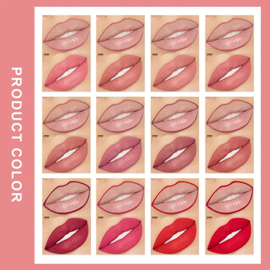 Lip Liner Lipstick Pen Waterproof Long-Lasting Hook Line Lip Pencil Matte Matte Beginner Automatic Lip Liner Bean Paste Color Hook Pen Automatic Rotating Lip Liner