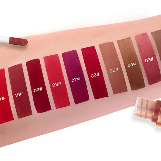 CmaaDu Velvet Matte Liquid Lipstick Waterproof Long Lasting Nonstick Cup Mate Nude Red Lip Stick Lint Tube Makeup Cosmetics Lips