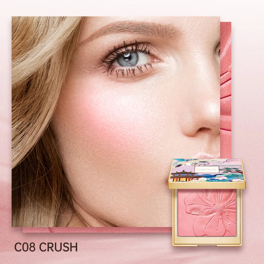 CATKIN Eternal Love Rosy Cranes Blush Drunk In Flower Long-lasting Natural Blush