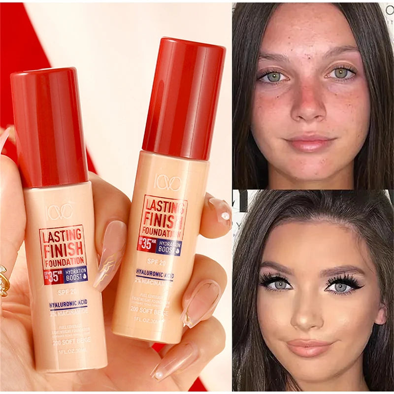 Liquid Foundation Effective Concealer Waterproof Sweat-resistant Delicate Makeup Cover Dark Circles Professional Cosmetics