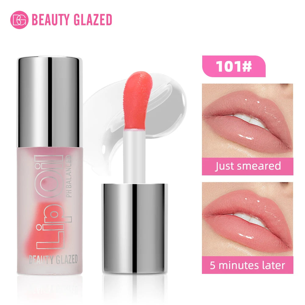 Beauty Glazed Temperature Color Changing Lipgloss Moisturizer Long-lasting Liquid Lipstick Lip Plumper Gloss Makeup For Women