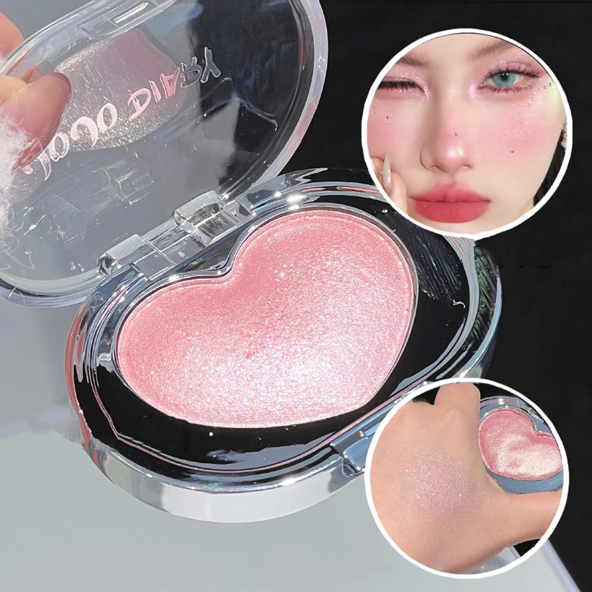 Pearlescent Diamond Highlighting Cream Champagne Gold Sparkle Full Body Shimmer Facial Contour Brightening Lasting Highlighter