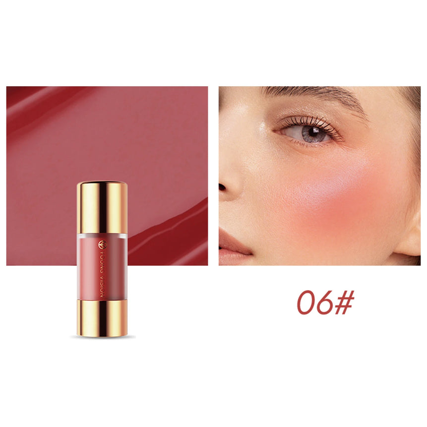 YOUNG VISION 8 colors long-lasting Bottom press moisturizing easy makeup blush pencil solid creamy Liquid blusher