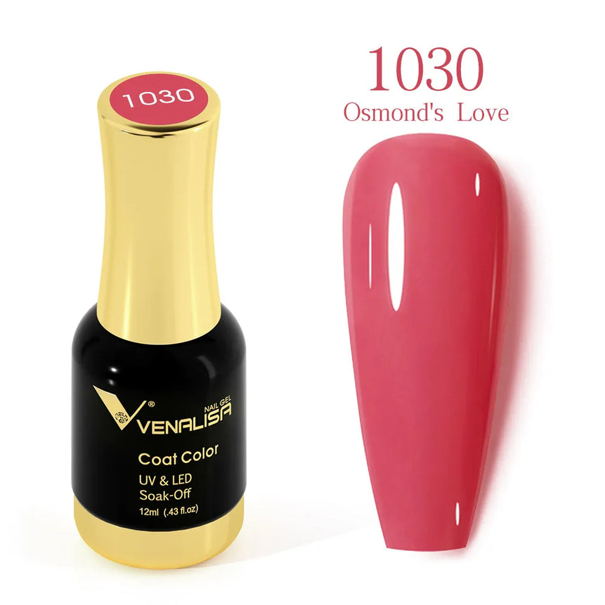 #1004 VENALISA Nail Gel Polish Hema TPO Free Semi Permanent Jelly Nude Pink Color Soak Off UV LED Ultra Diamond Varnish 12ml