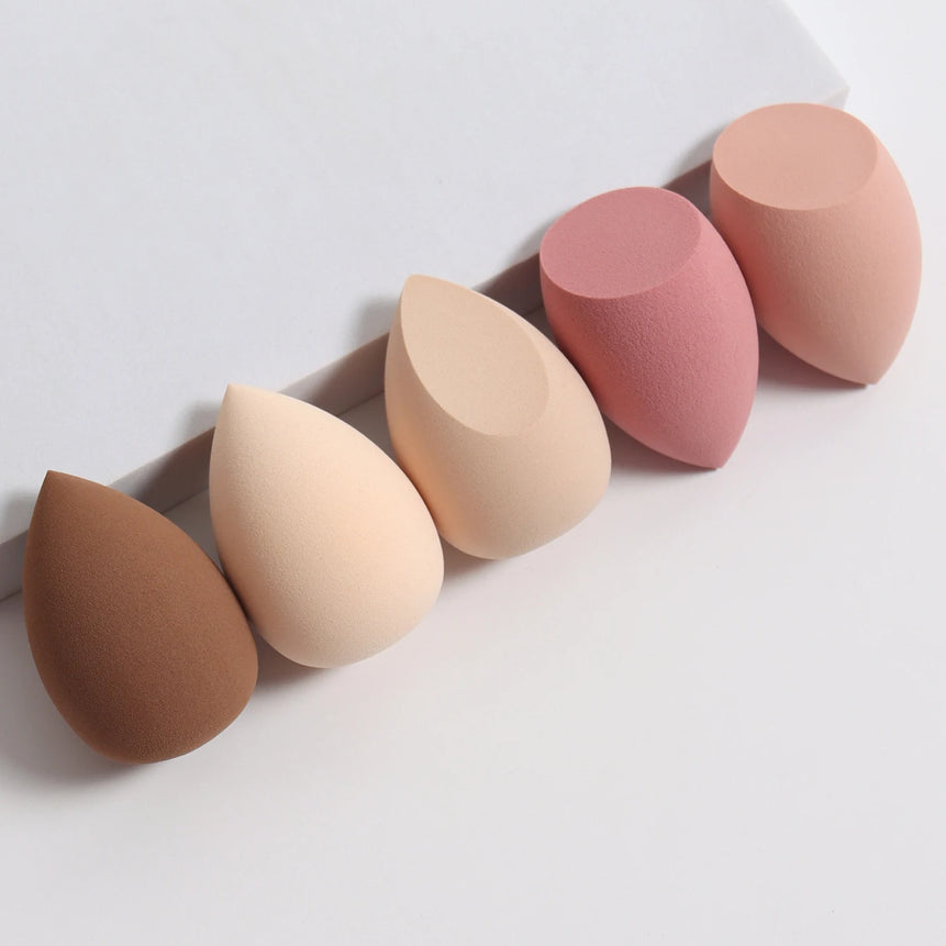 5 Bags of Beauty Eggs Makeup Sponge (Beauty Egg), Foundation Make-Up Mixed Beauty Sponge, Flawless Liquid, Cream and Powder, Mu