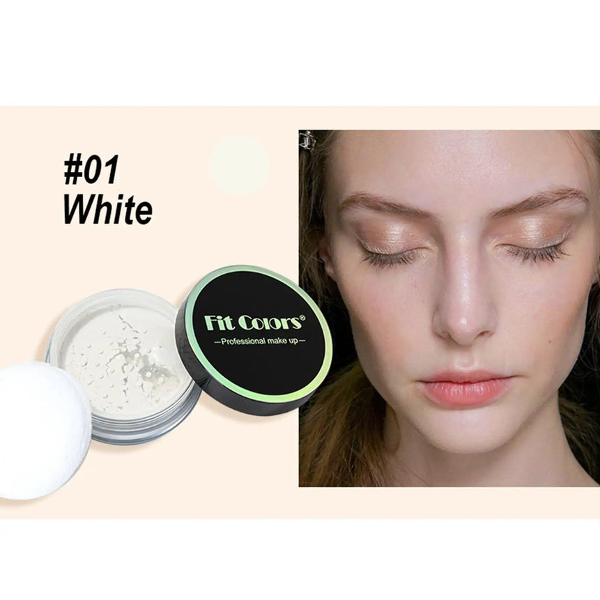 Korean Loose Powder Full Brightening Concealer Mineral Face  Foundation Cosmetics Lasting Makeup Powder Compact Powder Pressed