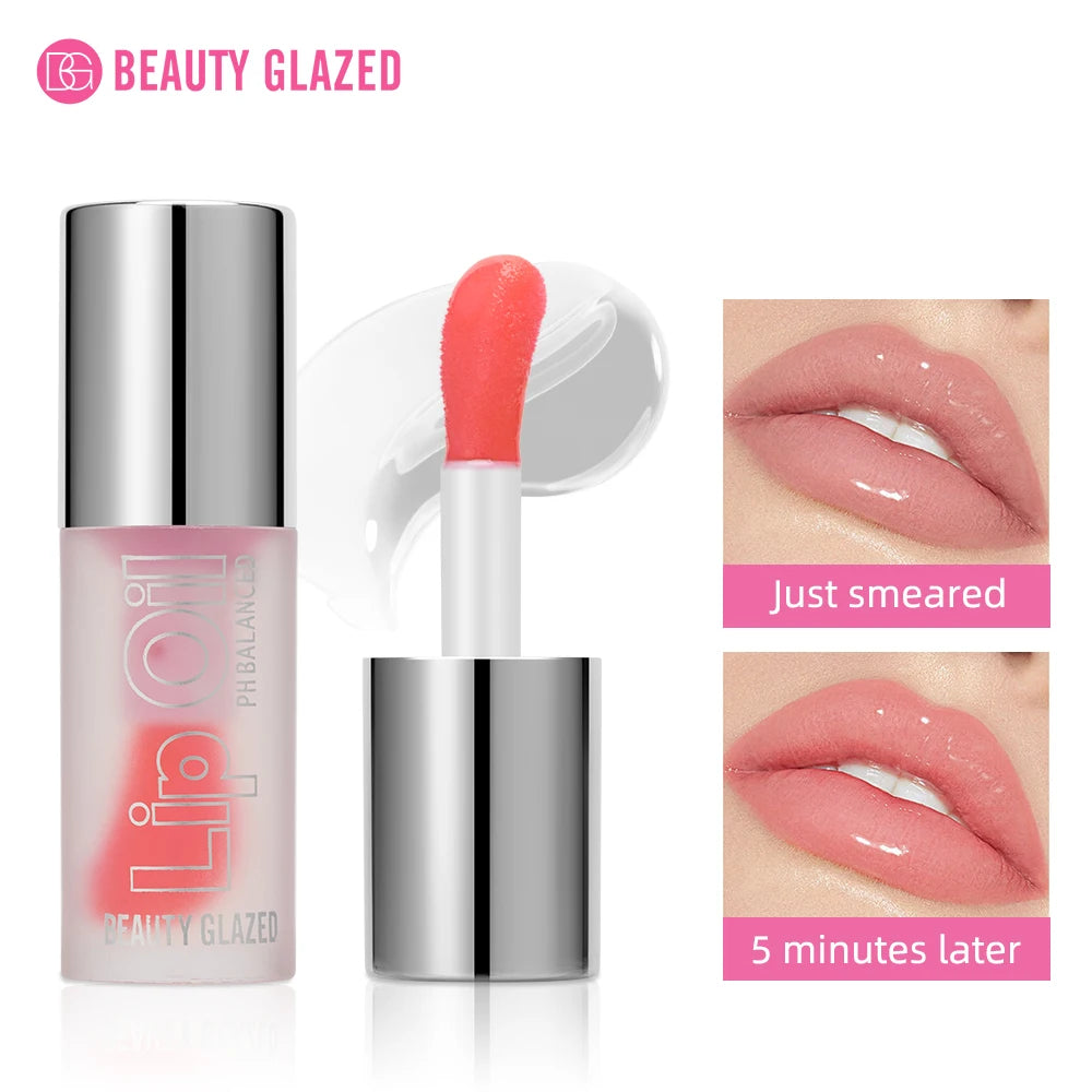 Beauty Glazed Temperature Color Changing Lipgloss Moisturizer Long-lasting Liquid Lipstick Lip Plumper Gloss Makeup For Women