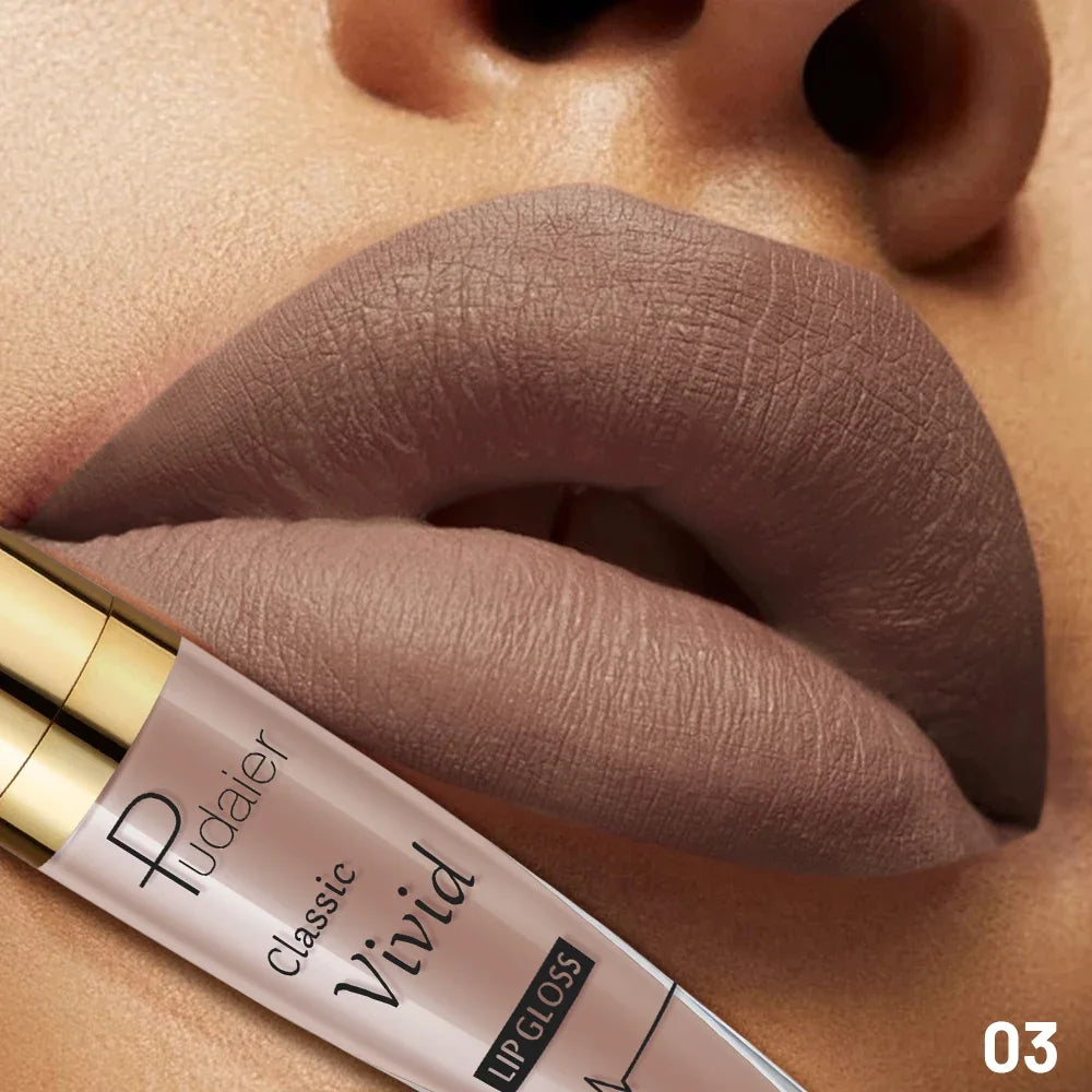 Velvet Matte Red Lipstick, Long Lasting Waterproof Moisturizing Formula, Non-Stick Lip Color for All Skin Tones