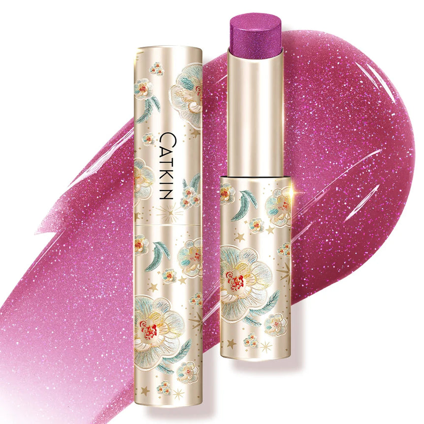 CATKIN GLOSSY LIP BALM Hydrating Lip Balm in 6 Vibrant Colors Moisturize, Protect & Soothe