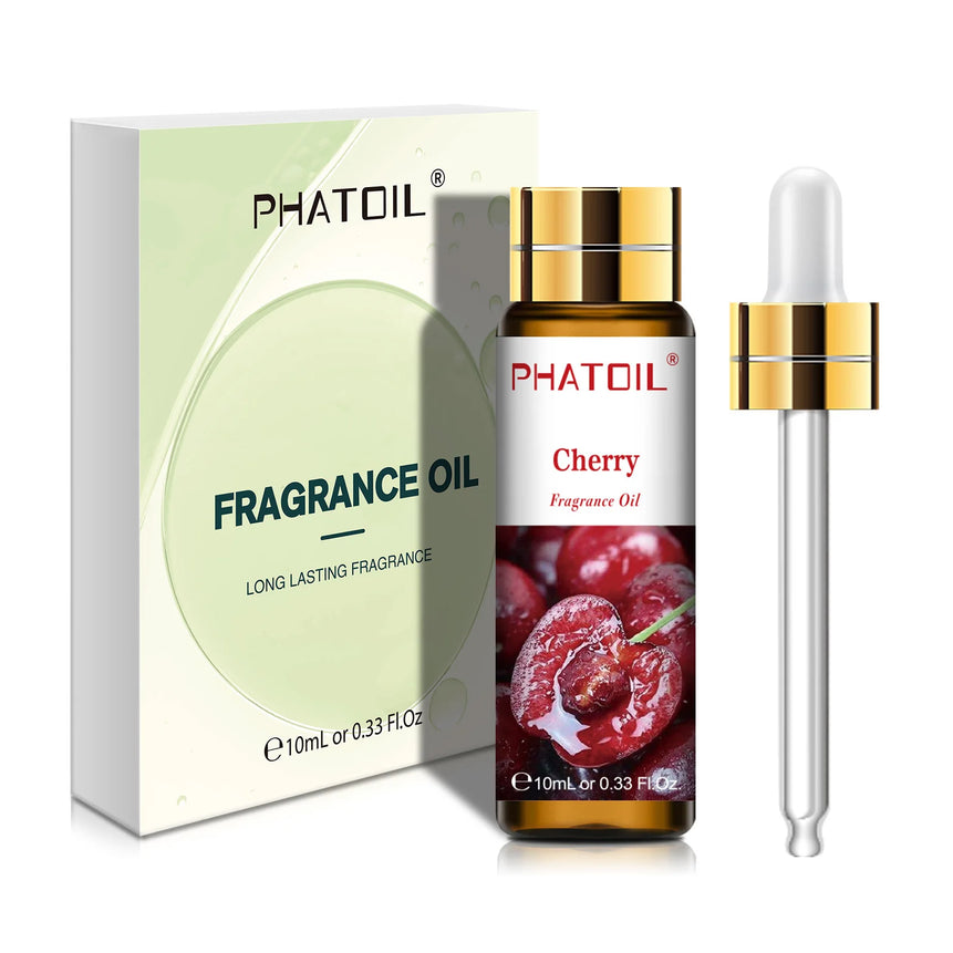 PHATOIL 1/3/9pcs 10ml Sweet Fruit Fragrance Oil For Aromatherapy DIY Candle Cherry Apple Strawberry Mango Coconut Fragrance Oils