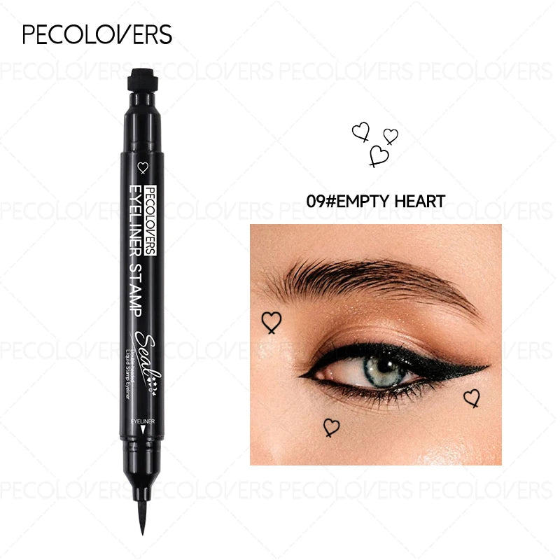 1PC Waterproof Silky Seal Eyeliner - Dual-ended, Quick-drying and Long-lasting Liquid Eyeliner, Perfect for Christmas