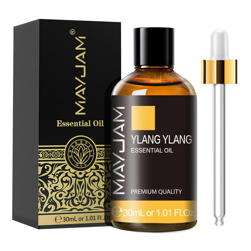 MAYJAM 1PCS 30ML Aromatherapy Essential Oil Lavender Vanilla Jasmine Eucalyptus Peppermint Aroma Oil for Diffuser Candle Soap