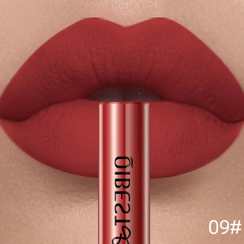 Matte Liquid Lipstick Waterproof Velvet Nude Sexy Red Lip Gloss Long Lasting Nonstick Lip Stain Makeup 24 Colors Hot Lipgloss