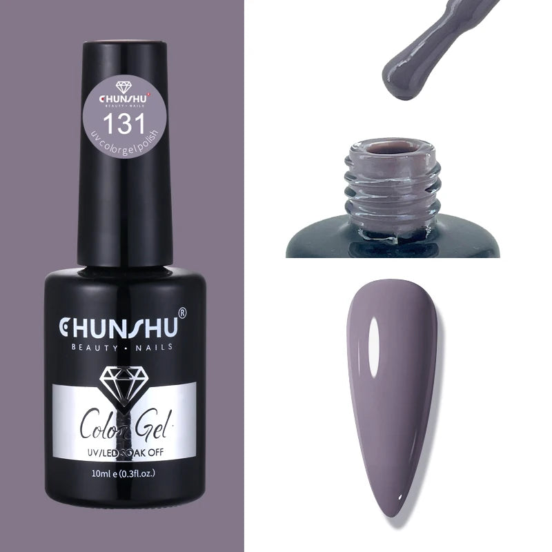 CHUNSHU 10ml Gel Nail Polish Soak Off Semi-Permanent Varnish Professional Salon UV LED Nails Art Gel No Smell All Seasons Colors