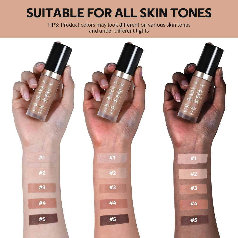 Waterproof Liquid Matte High Coverage Oil Control Circles Foundation Makeup Cosmetics