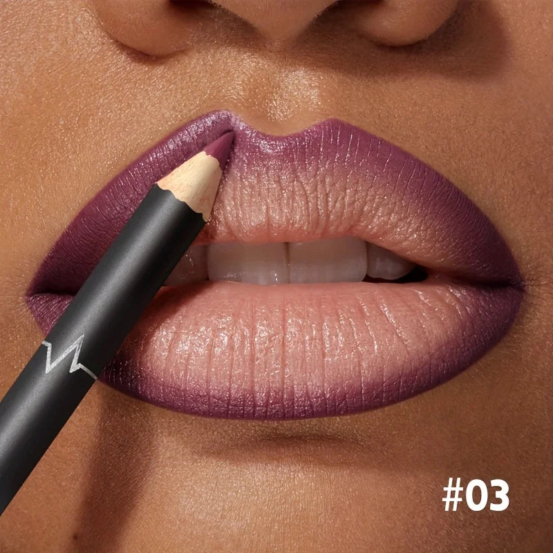 Waterproof Matte Lipliner Pencil Red Contour Tint Lipstick Long Lasting Non-stick Moisturizing Lips Makeup