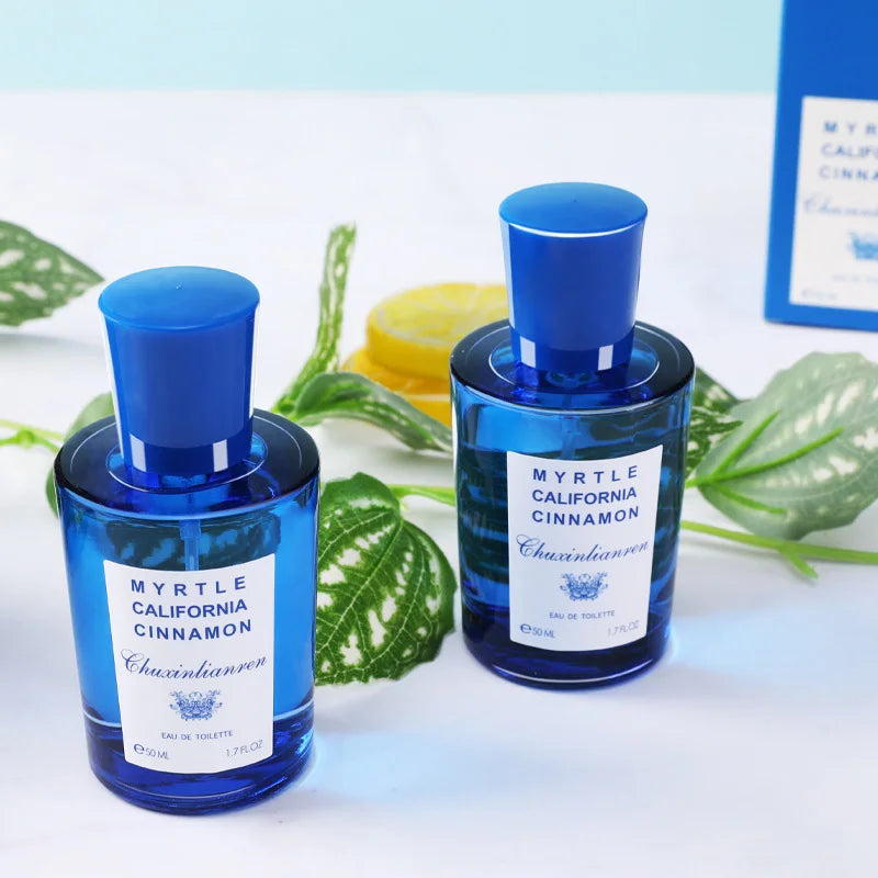 Luxury Blue Mediterranean Unisex Perfume Fresh Fruity Ultimate Charm Fragrance Natural Wood Couple Premium Eau De Toilette 50ml