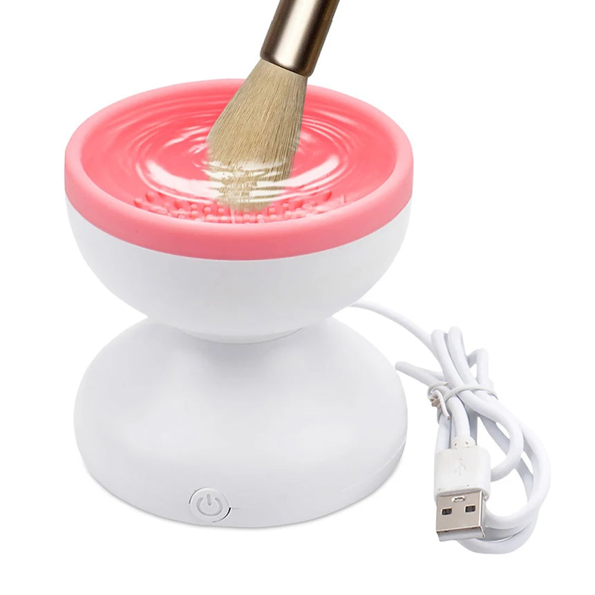 Makeup Brush Cleaning Tool Portable Electric Makeup Brush Cleaner Machine With USB Charging Automatic Cosmetic Brush