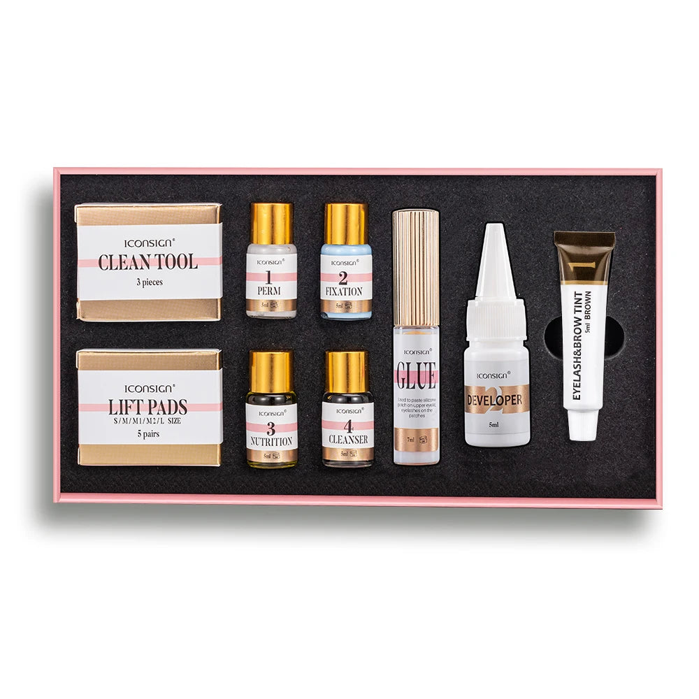 ICONSIGN Lash Lift and Tint Kit Professional Eyelash Lifting Calia Perming Lashes Tint Brow Dye Eyes Makeup Tools