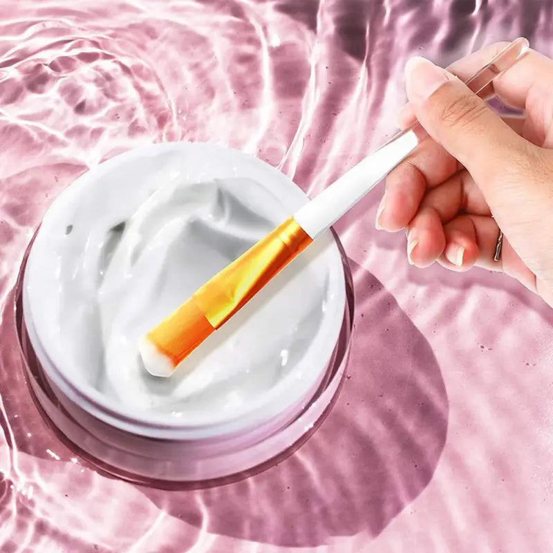 4pcs  Face Mask Brush Set Includes Soft Fan Facial Brushes Acid Applicator Brush Makeup Tools For Eyelash Mask Mixed Cream