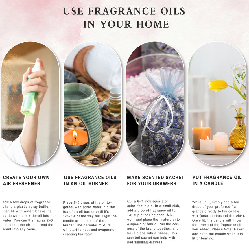PHATOIL 10ml Coconut & Vanilla Fragrance Oil For Diffuser Aromatherapy White Musk Bubble Gum Baby Powder Fragrance Aroma Oils