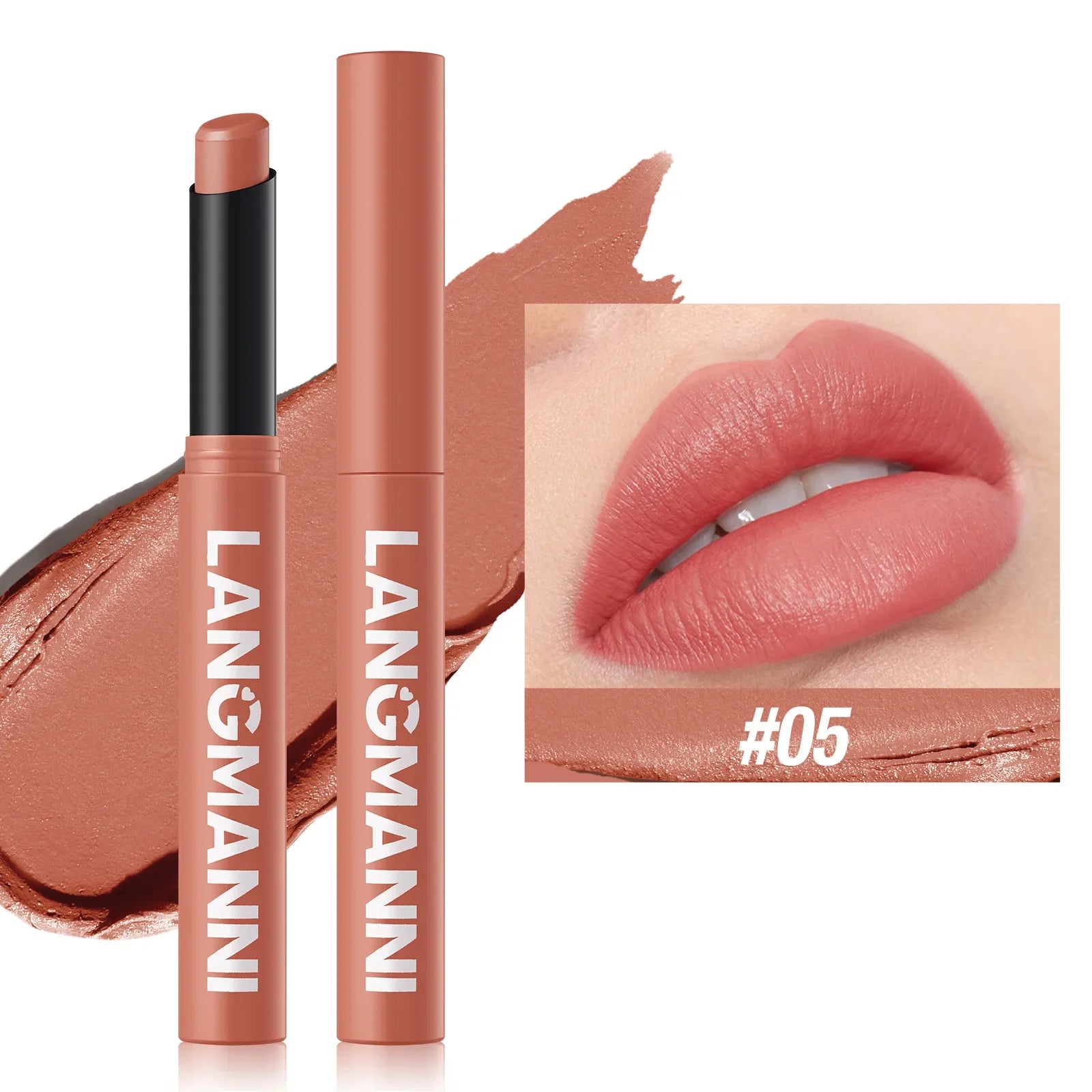 12 Color Matte Lipstick Non-Stick Cup Long-Lasting Velvet Finish Lipstick Pen  Smooth Matte Lip Color Waterproof Non-Fading