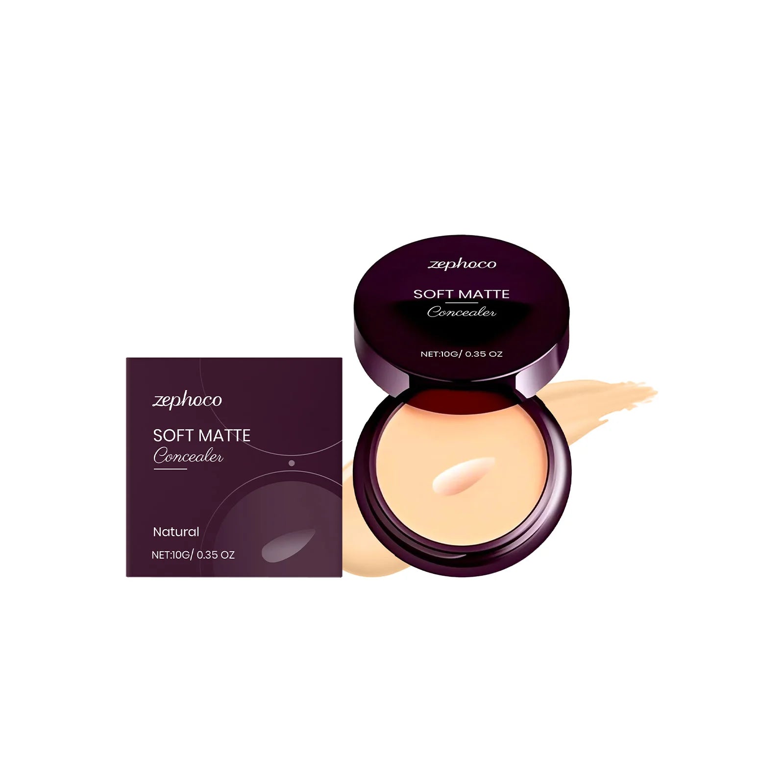 Full Coverage Concealer Waterproof Natural Finish Hydrating Crease Proof Liquid Concealer Makeup for Under Eye Acne Spot