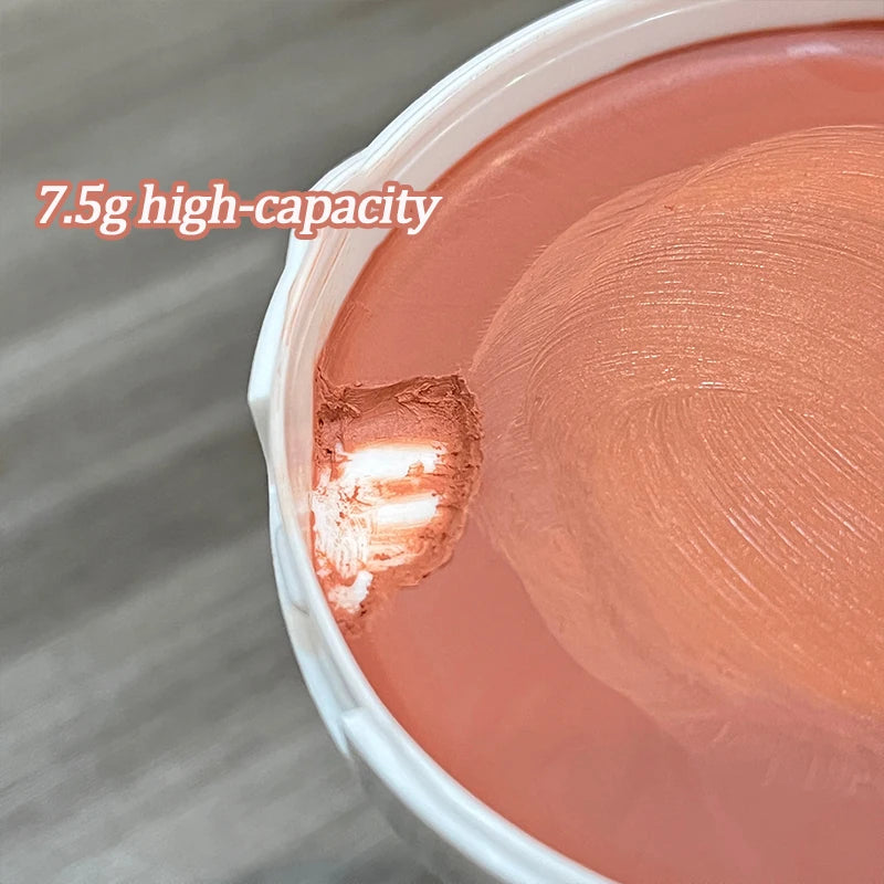 Moist Pink Blush Cream Palette Silky Smooth Matte Red Brown Lip Stick Cheek Tint Multi-purpose Cream Makeup Easy to Smudge
