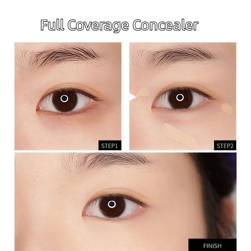 Face Concealer Waterproof Covers Acne Marks Dark Circles Long-lasting Liquid Foundation BB Cream Brighten Face Cosmetics Makeup