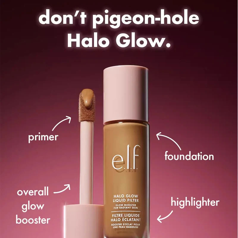 Elf Cosmetics Makeup Set Setting Spray New Shade Foundation Lip Glaze Fine Glitter Lip Oil Enlarged Version of Pre-makeup Gel