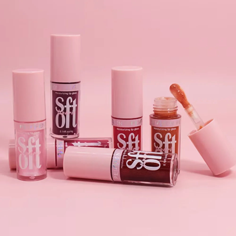 6PCS Moisturizing Lip Gloss Transparent Lip Oil Hydrating Lip Glaze Lip Plumper Hydrating Make Up Liquid Lipstick Lips Cosmetics