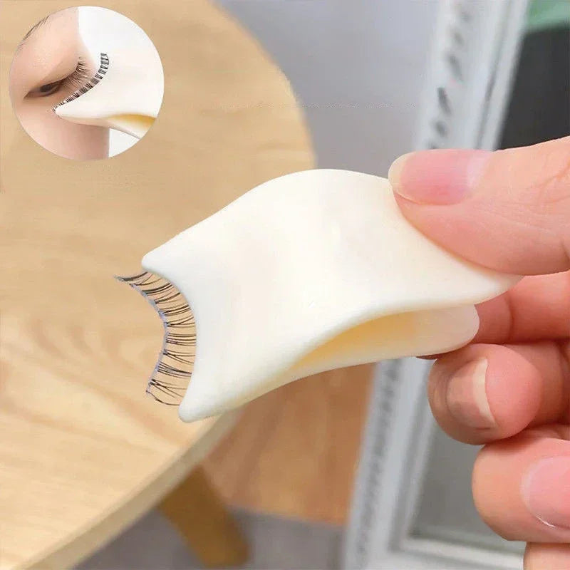 False Eyelash Aid Beauty and Makeup tools Plastic Eyelash Curler Novice adhesive false eyelash tool tweezers subclip