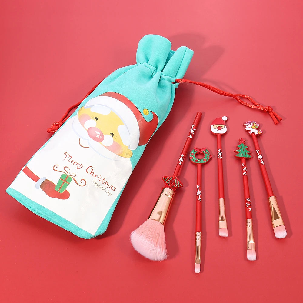 Christmas series makeup brush, creative design, candy Christmas tree eye shadow brush, Christmas ball special makeup tool