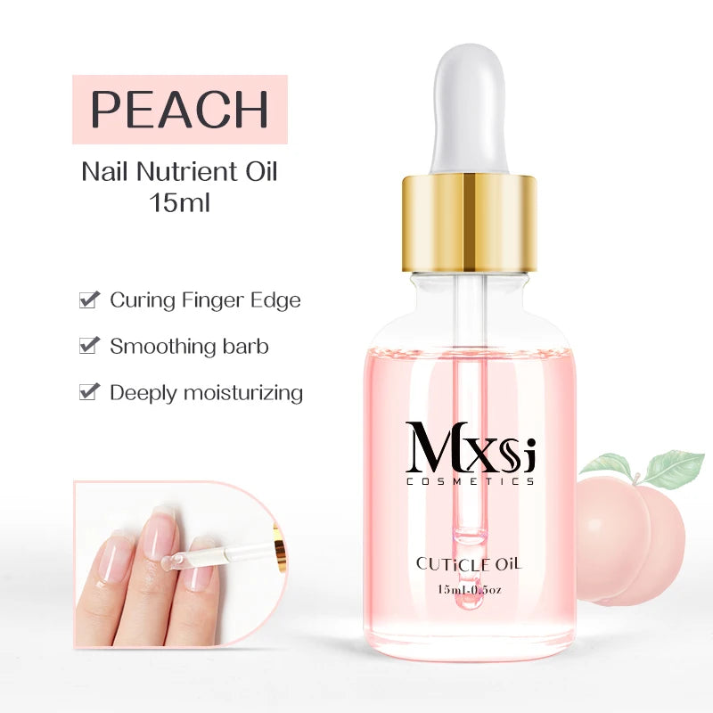 15ML Dried Flower Cuticle Nutrient Oil Nourish Restore Damaged Nails Vitamin Nail Polish Care Oil Soften Moisturizes Strength