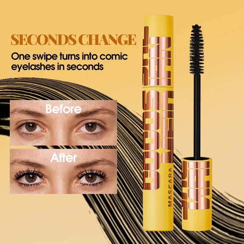 1PC Volumizing Mascara Lengthening Curling Waterproof Smudge-proof Skin-friendlyBold Black Lashes for pro Makeup Must-have
