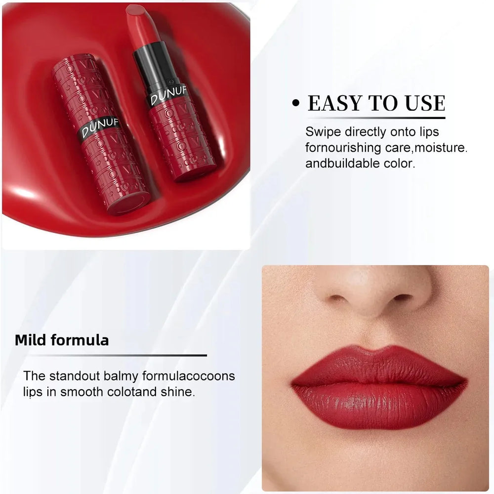 Velvet Sexy Lipstick Waterproof Long Wearing Non Transfer Sweat Proof Lip Gloss Moisturizing Hydration 3 Colors