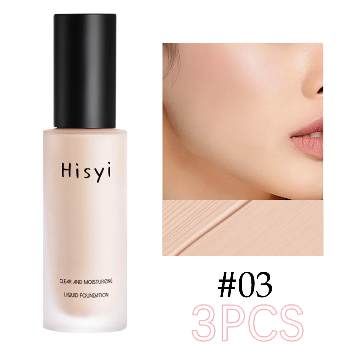 Liquid Foundation | Naturally Covers Flaws, Smooth Non-Cakey Finish, Lightweight Transparent Base, Conceals Blemishes
