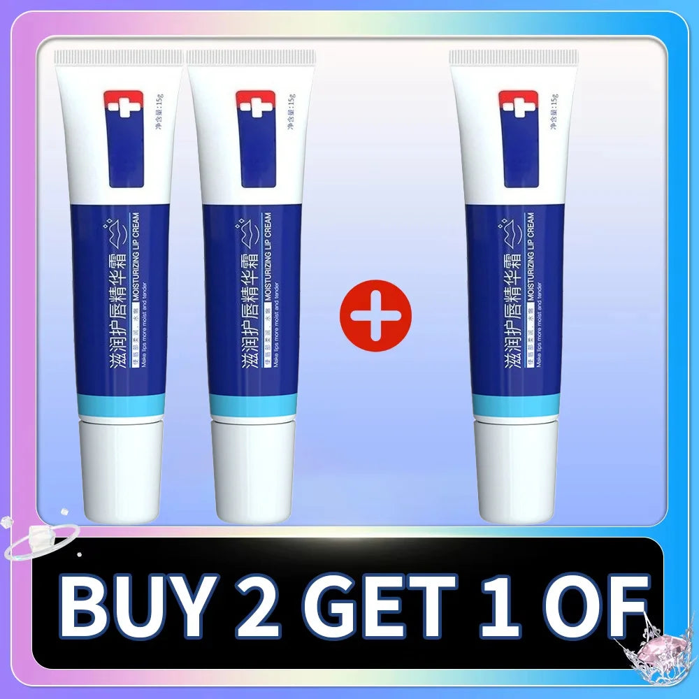 Lip serum cream, lightens lip lines, brightens lip color, moisturizes and moisturizes treatment
