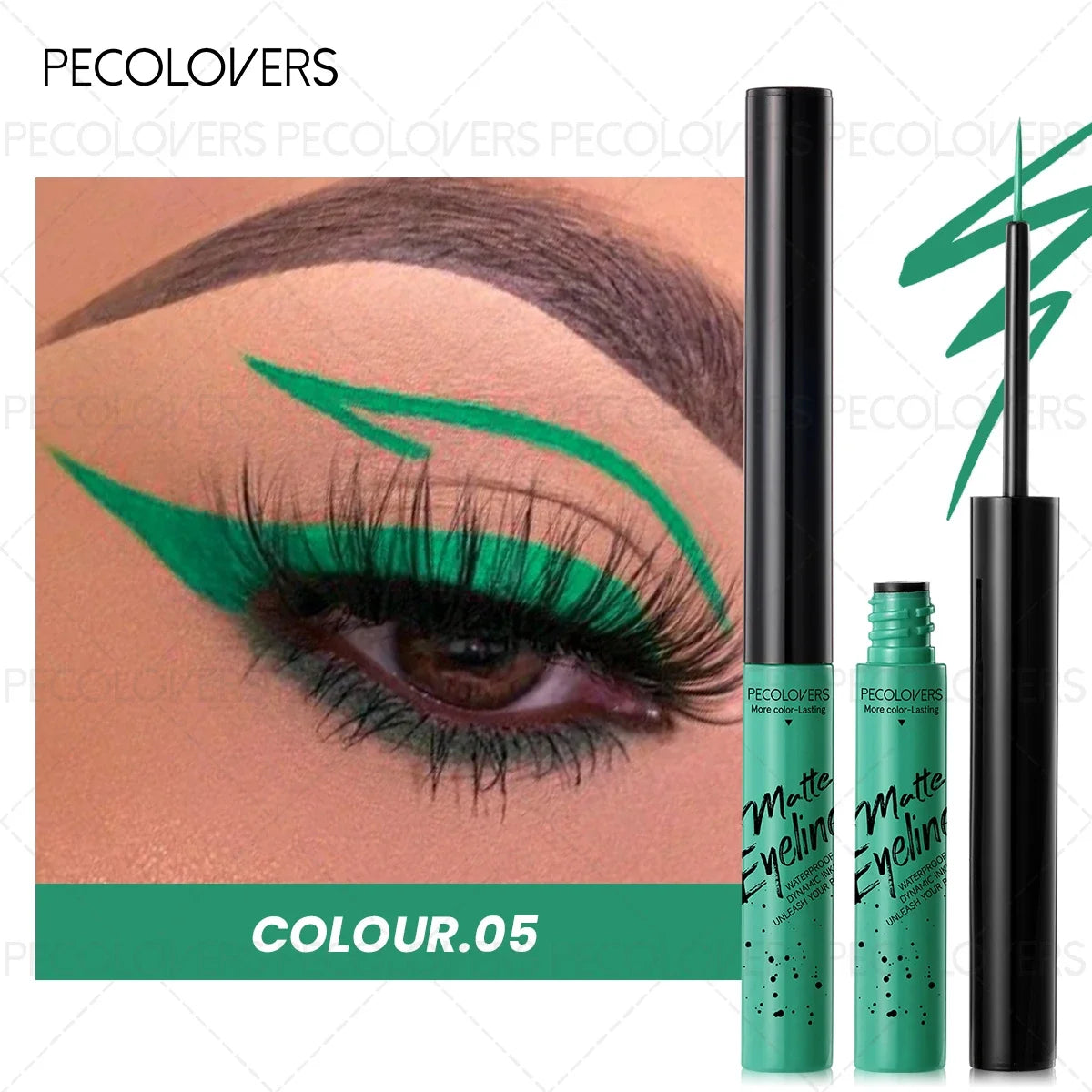 1PC Colorful Liquid Eyeliner, Waterproof, Precise Line, High Color Payoff, Quick Drying, Perfect for Christmas and Holiday Party