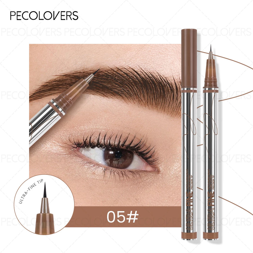 Waterproof Liquid Eyebrow Pencil 0.01mm Ultra Fine Sweat-proof Natural Eeyeliner Lying Silkworm Pen Lasting Makeup Eye Cosmetics