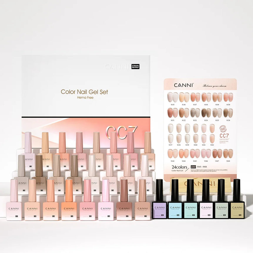 CANNI 9ml Nail Gel Polish HEMA TPO FREE Transparent Jelly Color Nude Pink French SoakOff UV LED Varnish Lacquer Milky White DIY