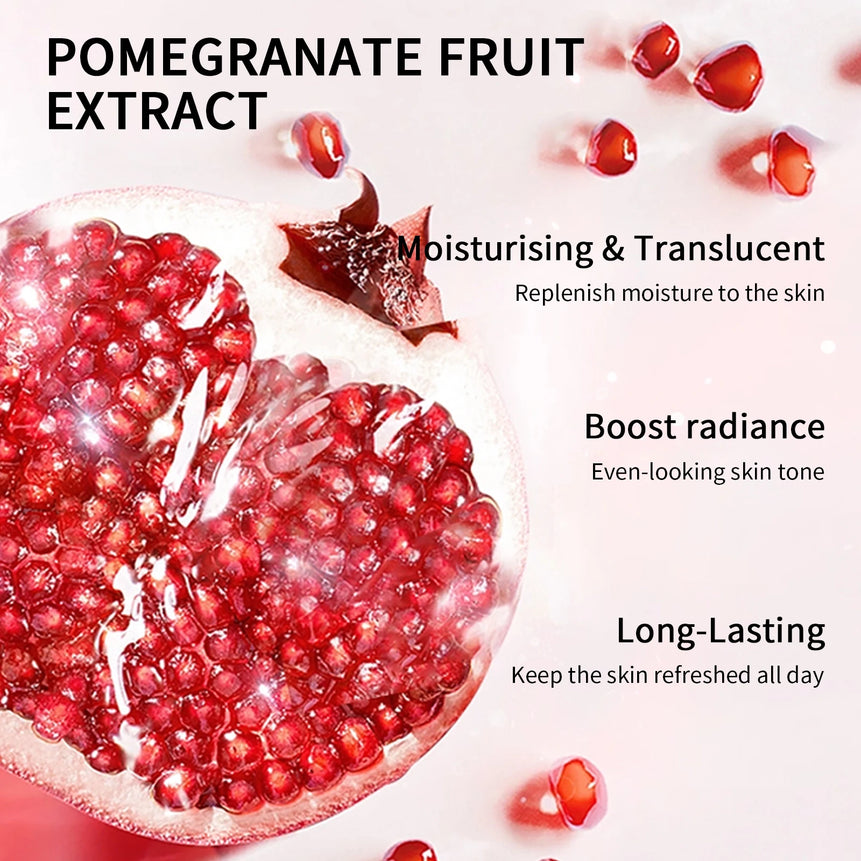 Red Pomegranate Double Layer Powder Oil Control Long Lasting Waterproof Concealer Setting Powder Facial Makeup