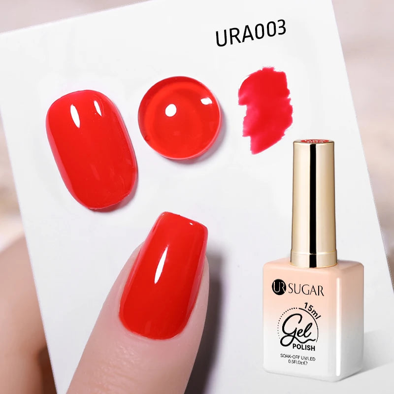 UR SUGAR 15ml No Wipe Top Base Gel Nail Gel Polish Matte Top Coat Enhancer Varnish Semi Permanent Soak Off UV LED Nail Art