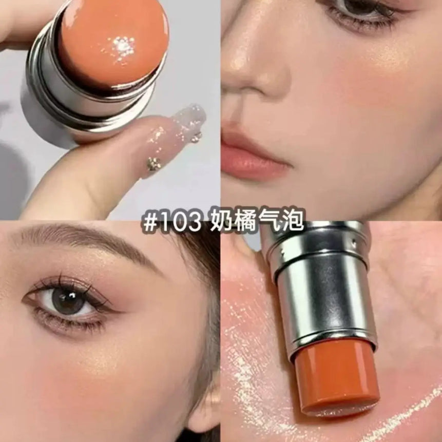 KAXIER High Gloss Stick Highlighter Blush Water Light Shimmer Waterproof Face Contour Illuminator Brighten Contouring Rouge
